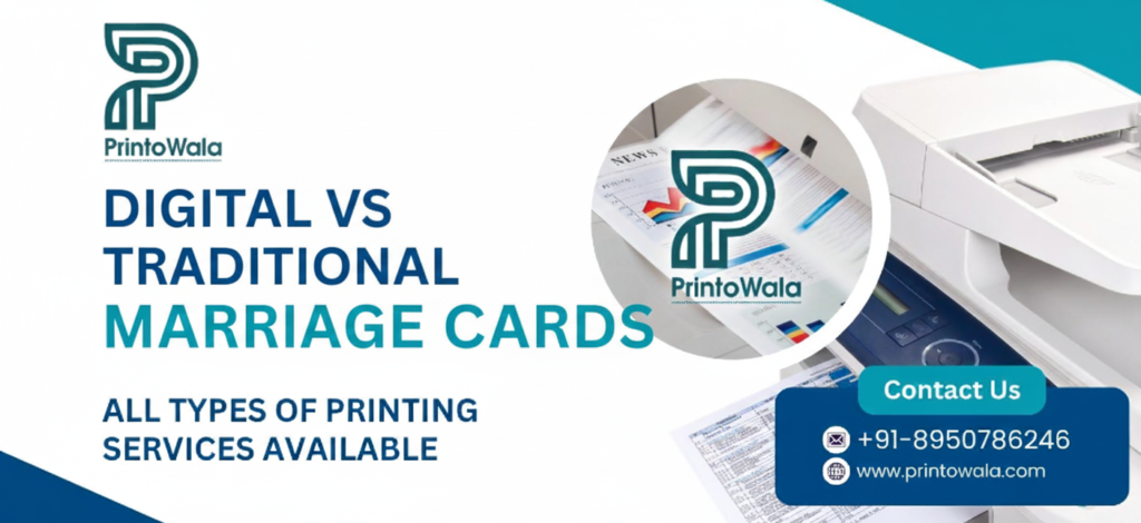 Digital vs Traditional marriage cards